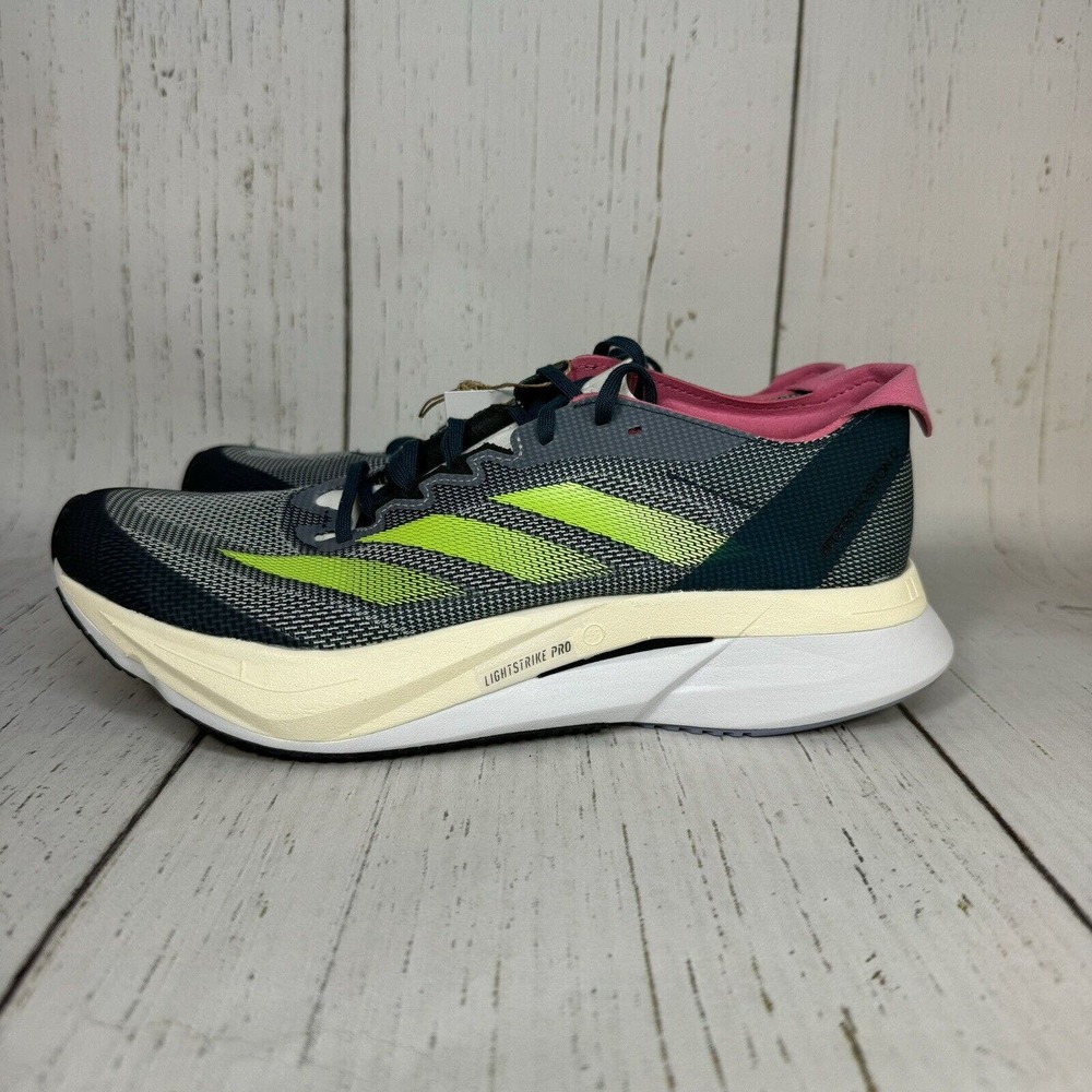 Brand New Womens Adidas Adizero Boston 12 Carbon ID6898 Running Shoes Size 9